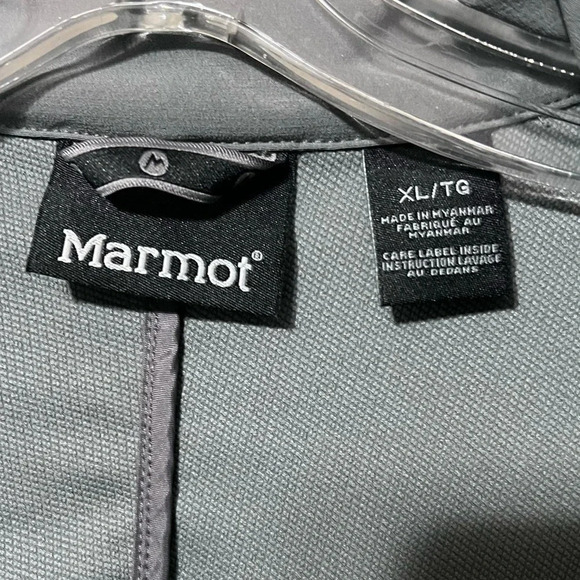 Marmot Mens Tempo Long Sleeve Full Zip Jacket Size XL Steel Onyx Gray EUC. - Picture 7 of 7